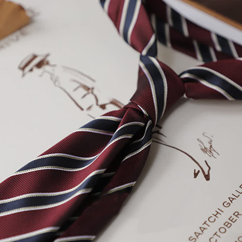 Men's Classical Daily Office Striped Necktie - image 8