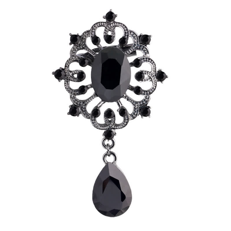 Women's Ornate Antique Waterdrop Brooch