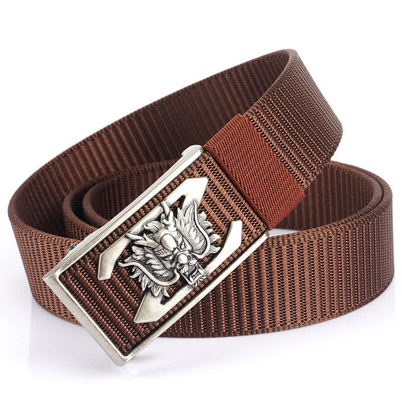 Men's Z Letter Mighty Dragon Nylon Belt