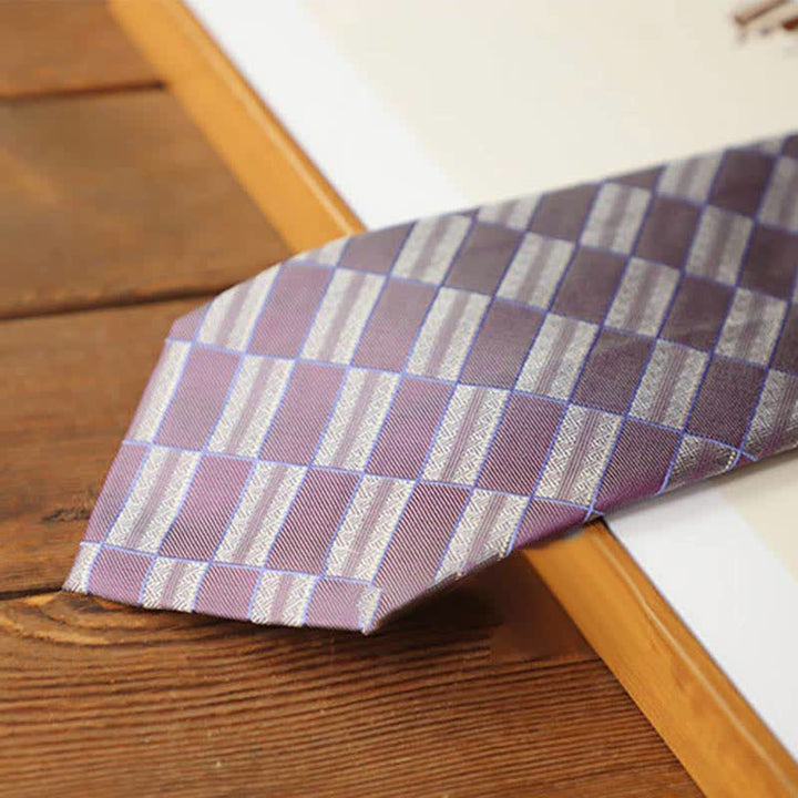 Men's Retro Street Style Geometric Necktie