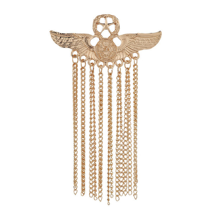 Men's Air Force Eagle Wings Tassel Brooch