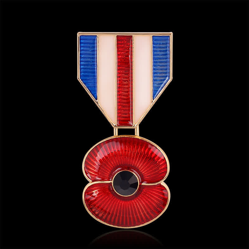 Unisex British Legion Poppy Souvenir Brooch