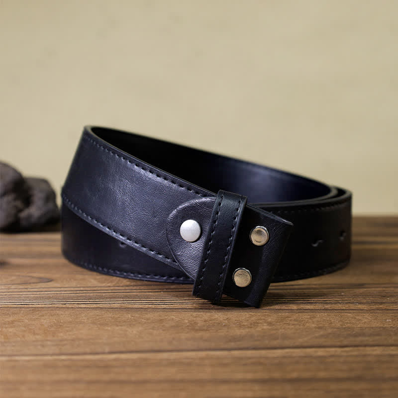 Men's DIY Lovely Daisy Western Buckle Leather Belt