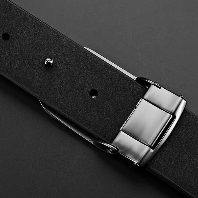 Men's Business Little Bee Hollow Buckle Leather Belt