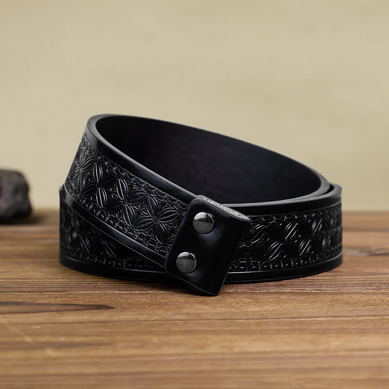 Men's DIY Antique Free Eagle Buckle Leather Belt