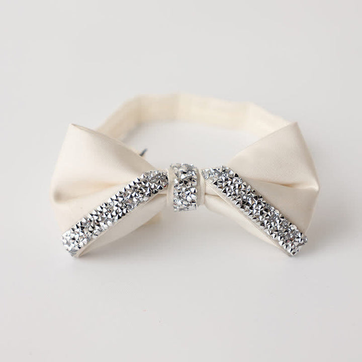 Men's Sparkling Rhinestone Wedding Bow Tie