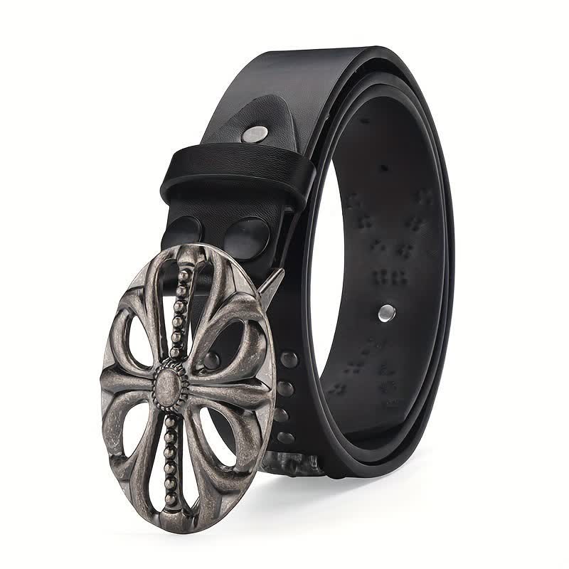 Bohemian Style Vintage Skeleton Riveted Leather Belt