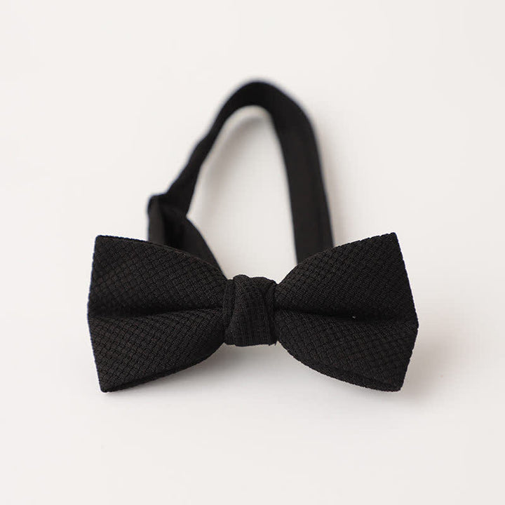 Men's Morandi Theme Solid Color Bow Tie