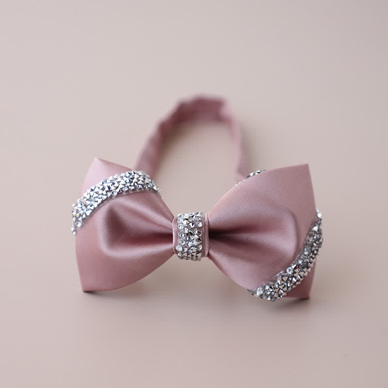 Men's Classic Rhinestone Embellished Bow Tie