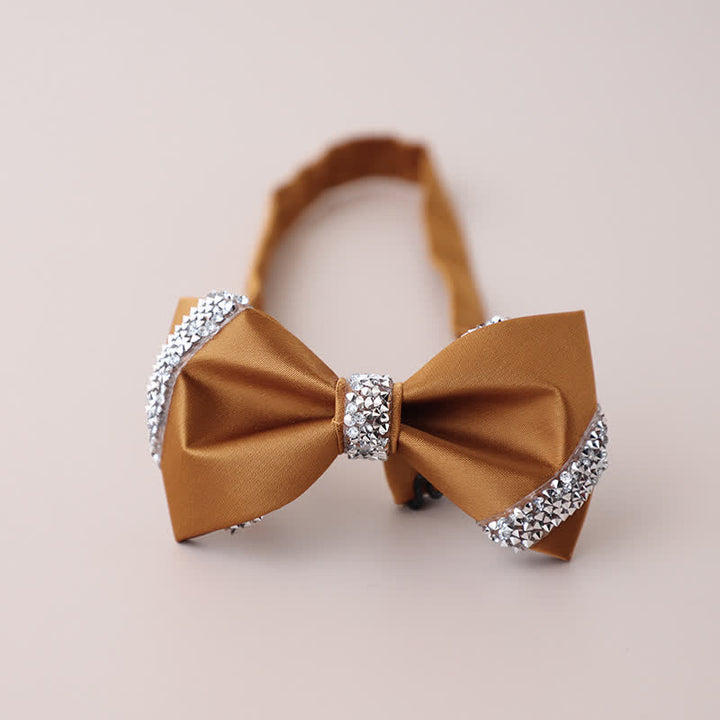 Men's Classic Rhinestone Embellished Bow Tie