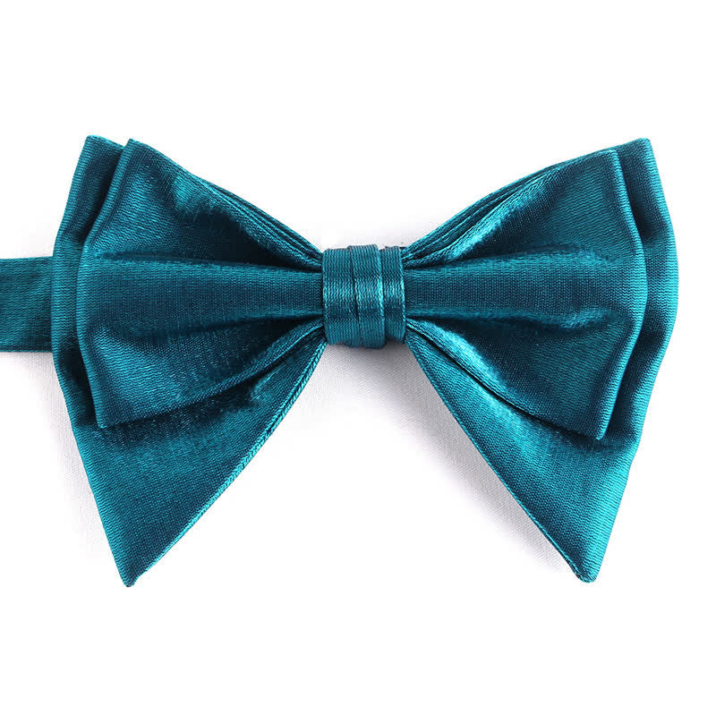 Men's Irregular Double Layer Oversized Pointed Bow Tie