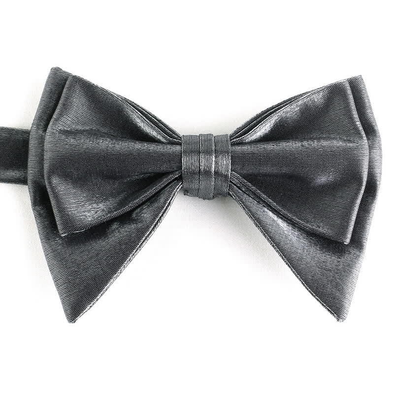 Men's Irregular Double Layer Oversized Pointed Bow Tie