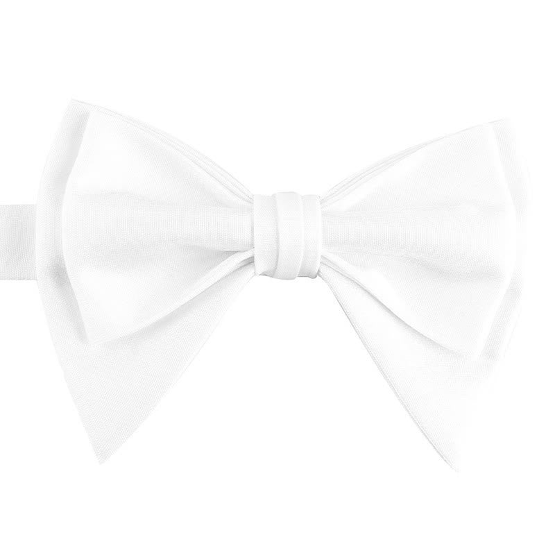 Men's Irregular Double Layer Oversized Pointed Bow Tie