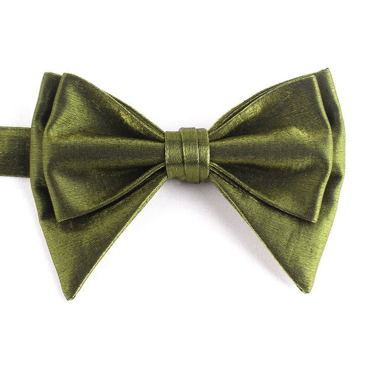 Men's Irregular Double Layer Oversized Pointed Bow Tie