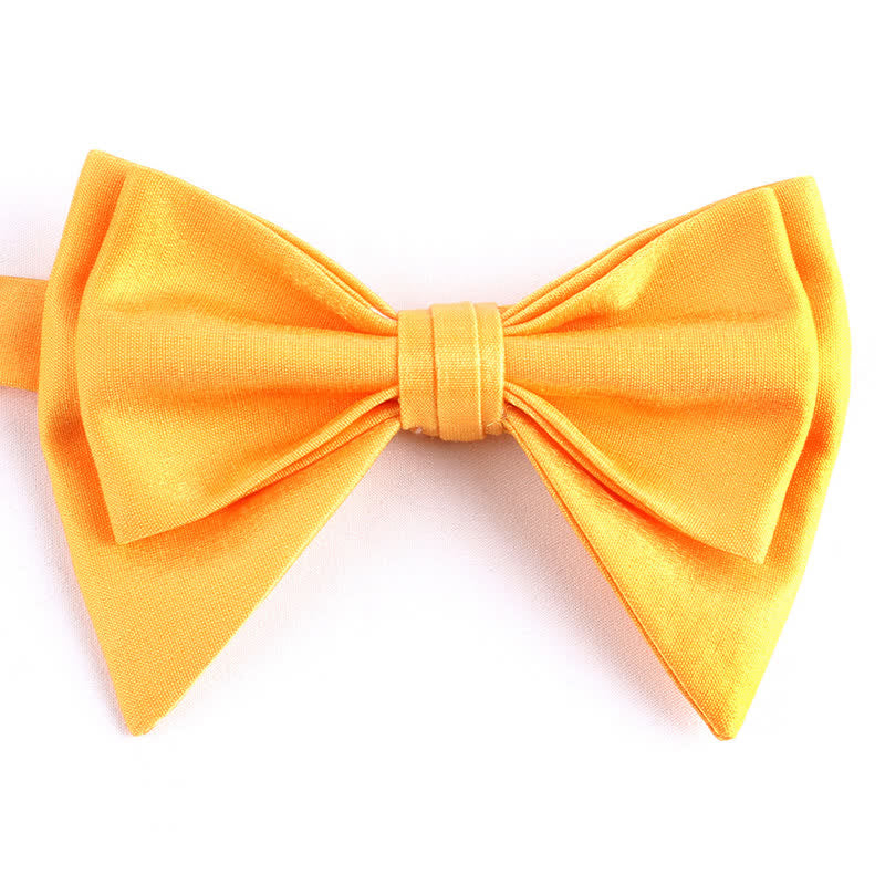 Men's Irregular Double Layer Oversized Pointed Bow Tie