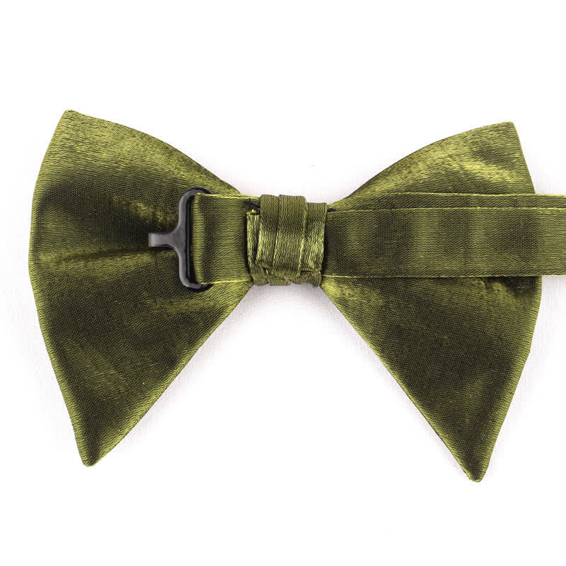 Men's Irregular Double Layer Oversized Pointed Bow Tie