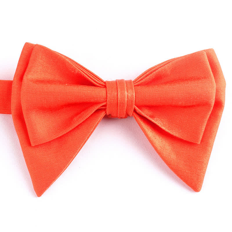 Men's Irregular Double Layer Oversized Pointed Bow Tie