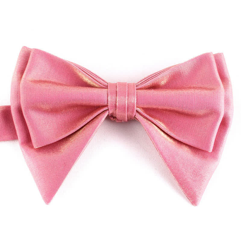 Men's Irregular Double Layer Oversized Pointed Bow Tie