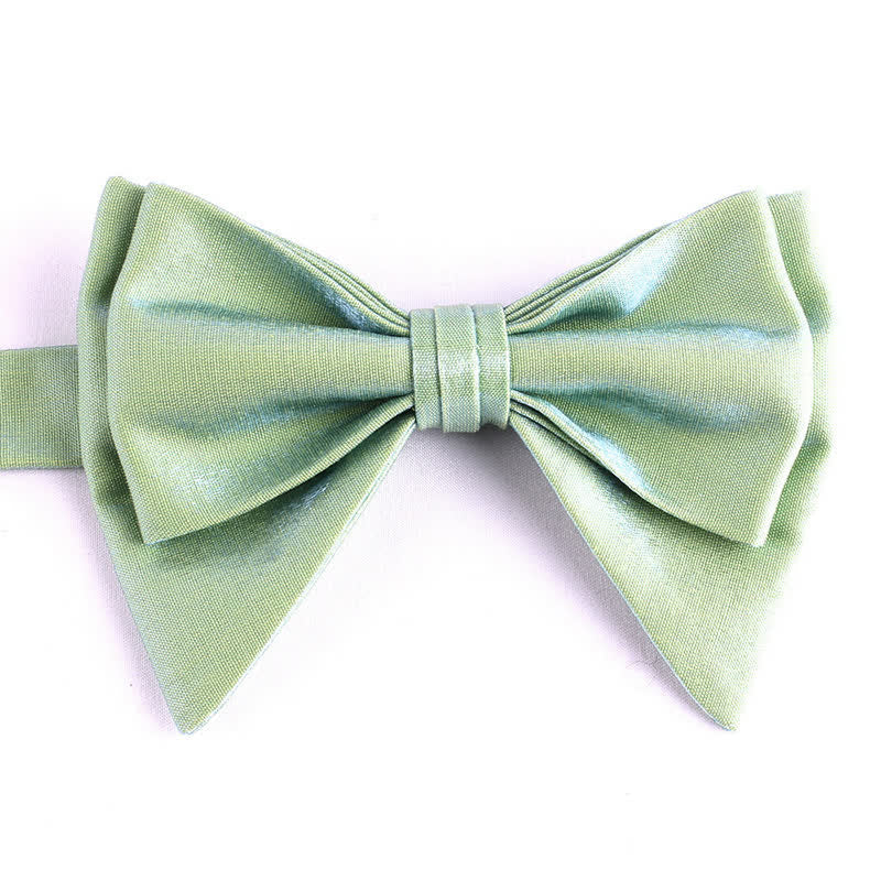 Men's Irregular Double Layer Oversized Pointed Bow Tie