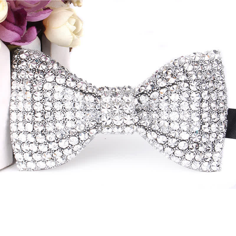 Men's Luxurious Sparkling Rhinestone Party Bow Tie