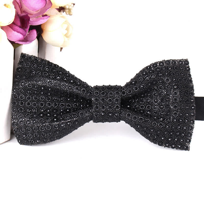 Men's Luxurious Sparkling Rhinestone Party Bow Tie