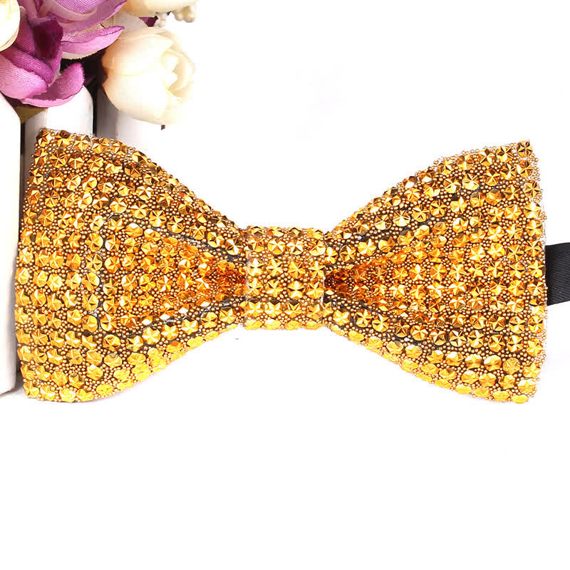 Men's Luxurious Sparkling Rhinestone Party Bow Tie