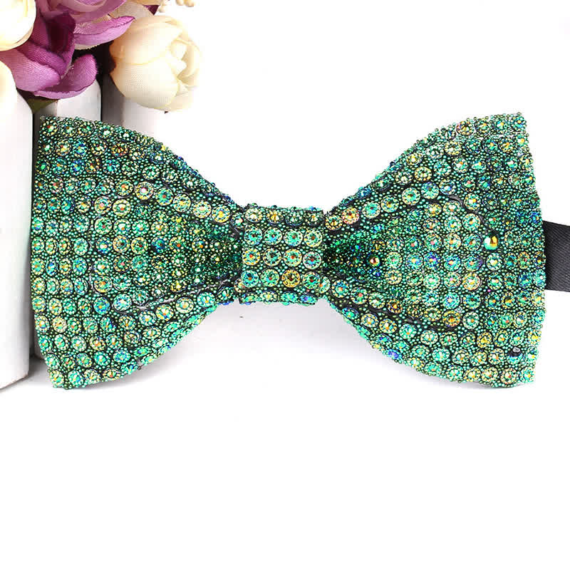 Men's Luxurious Sparkling Rhinestone Party Bow Tie