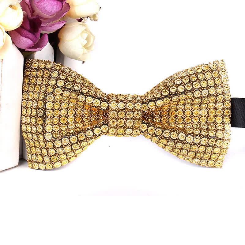 Men's Luxurious Sparkling Rhinestone Party Bow Tie