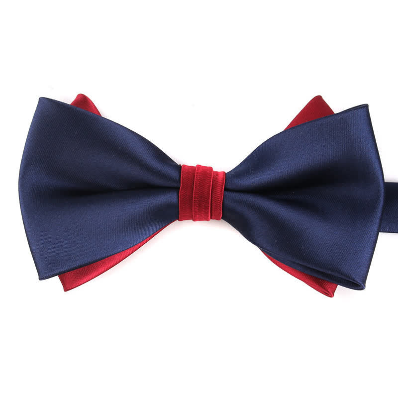 Men's Luxury Two Tone Double Layered Bow Tie