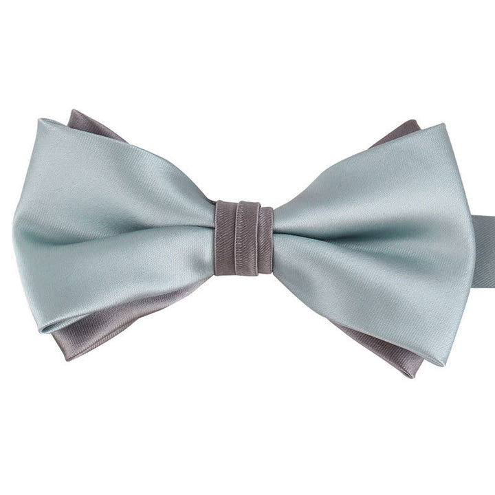 Men's Luxury Two Tone Double Layered Bow Tie