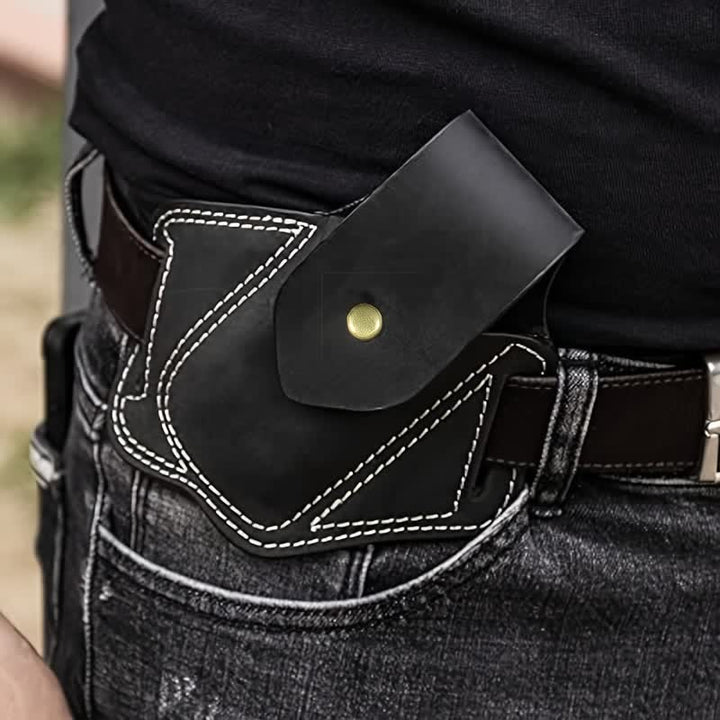 EDC Organizer Multitool Sheath Leather Belt Bag