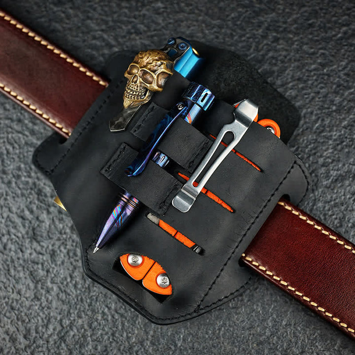 Practical 3 In 1 Tools Waist Holster Leather Belt Bag