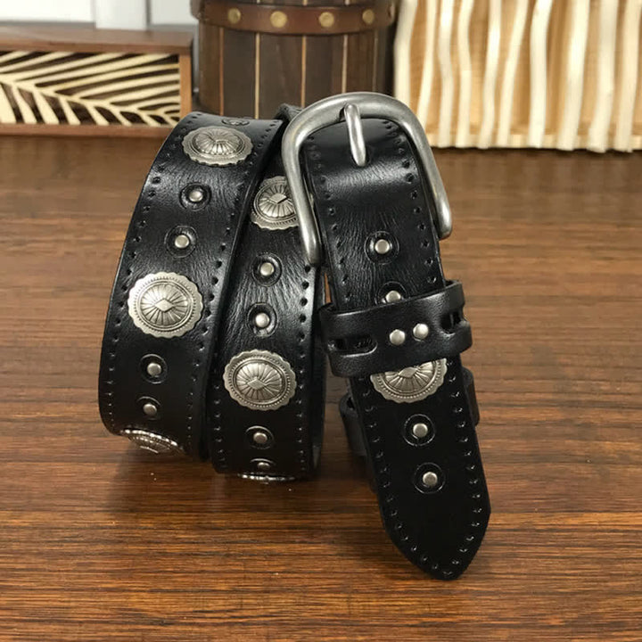 Punk Rock Heavy Metal Rvet Studded Leather Belt