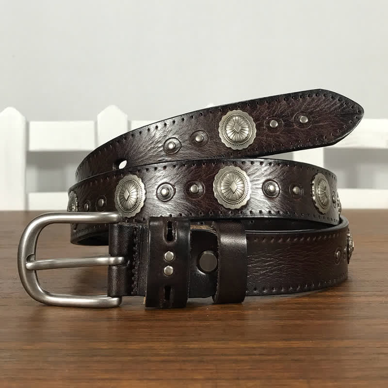 Punk Rock Heavy Metal Rvet Studded Leather Belt