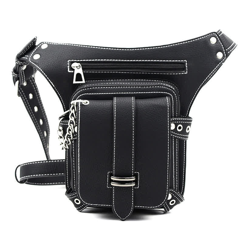 Punk Steampunk Motorcycle Crossbody Waist Leg Bag