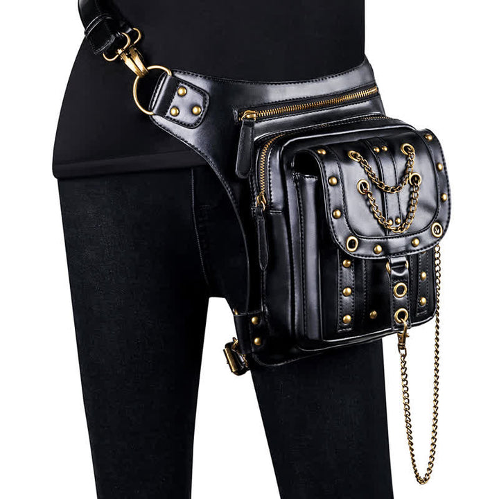 Steampunk Fanny Pack Thigh Holster Shoulder Waist Leg Bag