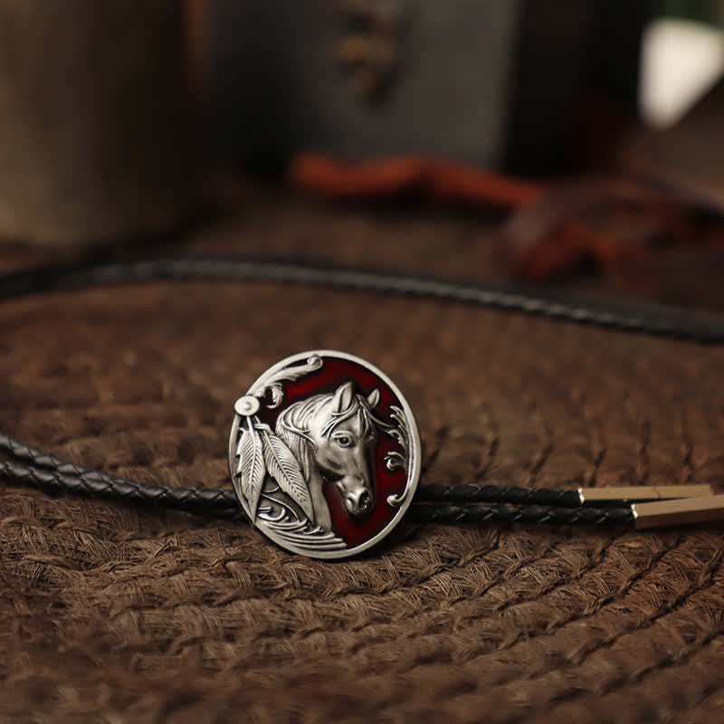 Horse Head Relief Bolo Tie