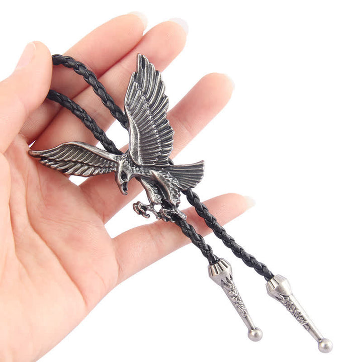 Flying Eagle Animal Western Bolo Tie