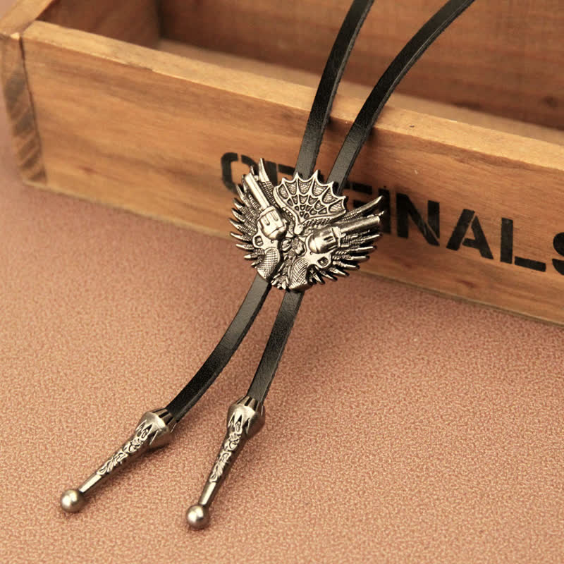 Double Guns Wings Casual Bolo Tie