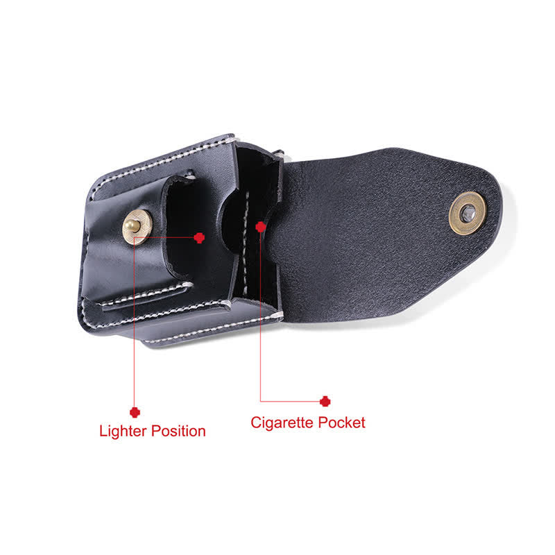 Mini Portable Cigarette Case Leather Belt Bag