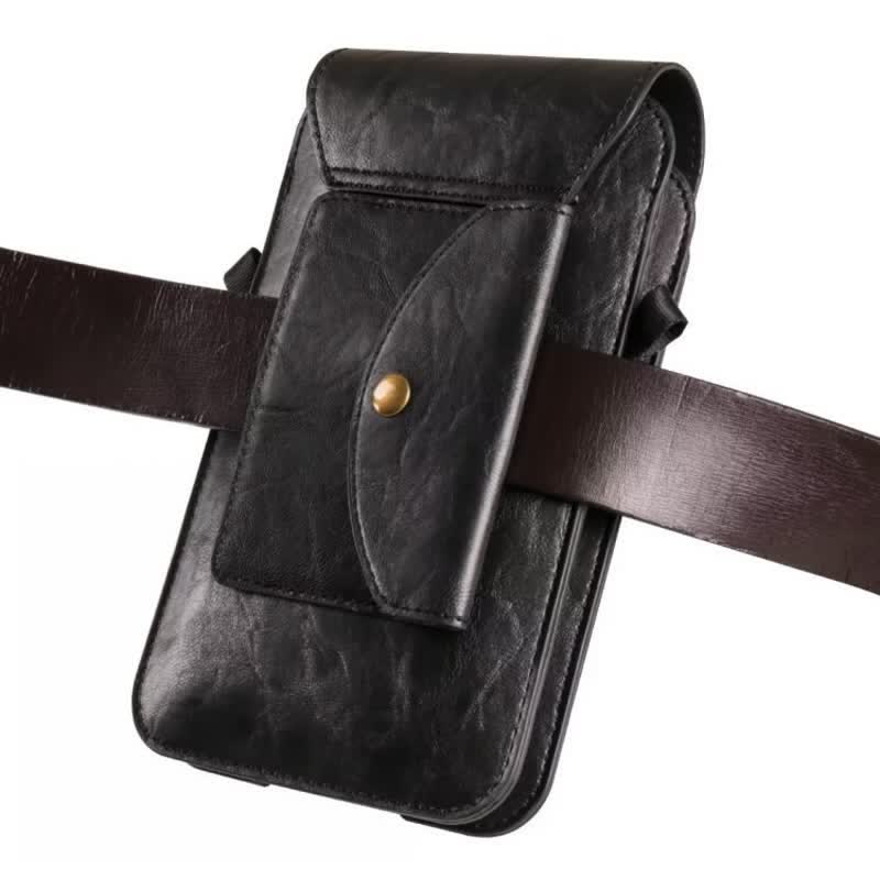 Phone Holster Crossbody Leather Belt Bag