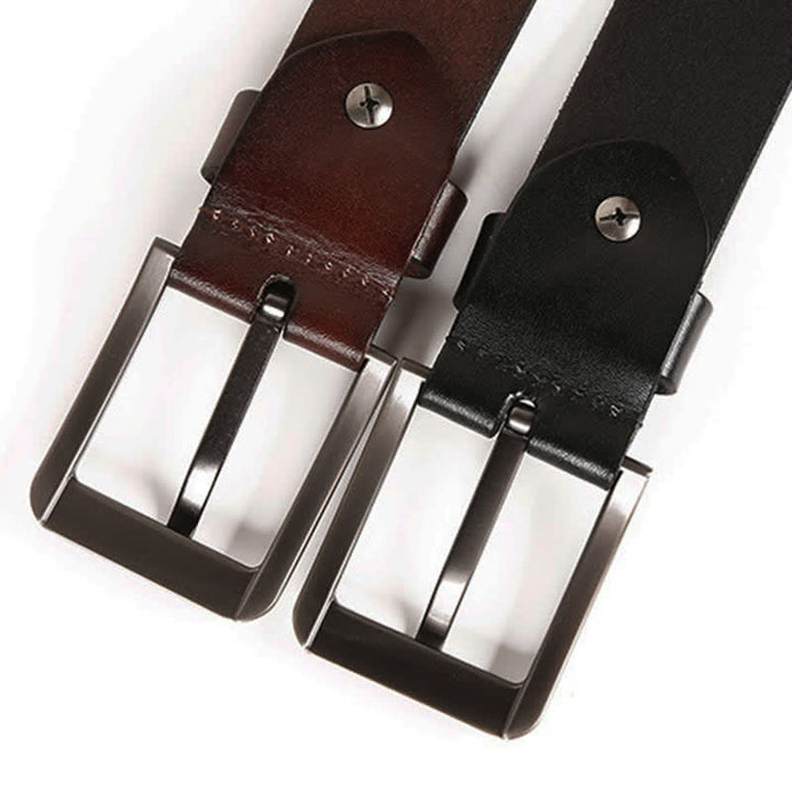 Motorcycle Jeans Heavy Metal Rivet Leather Belt