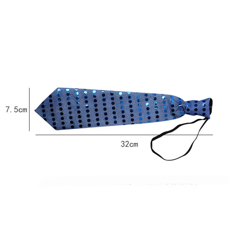 Mixcolor Flashing Luminous Sequin LED Necktie