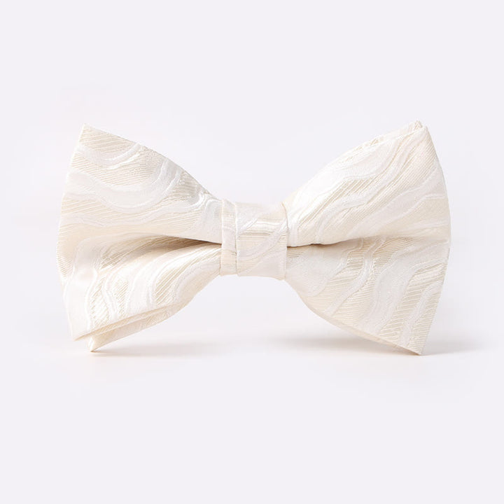 Men's Ocean Wave Printed Double Layered Bow Tie