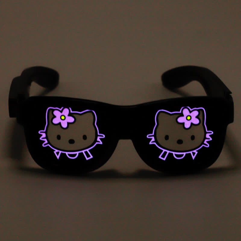 Funny Eyes Party Decor Rechargeable LED Glasses