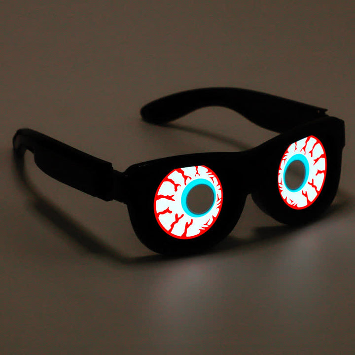 Funny Eyes Party Decor Rechargeable LED Glasses