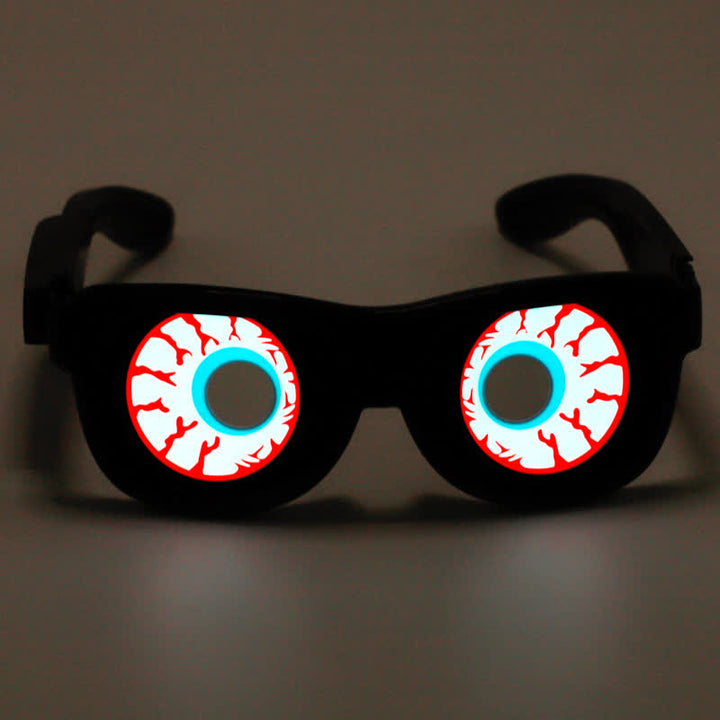 Funny Eyes Party Decor Rechargeable LED Glasses