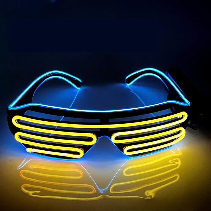 Modern Shutter Form Glowing LED Carnival Glasses