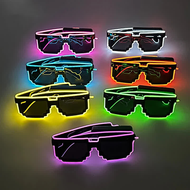 Creative Mosaic LED Wireless Party Mode Glasses