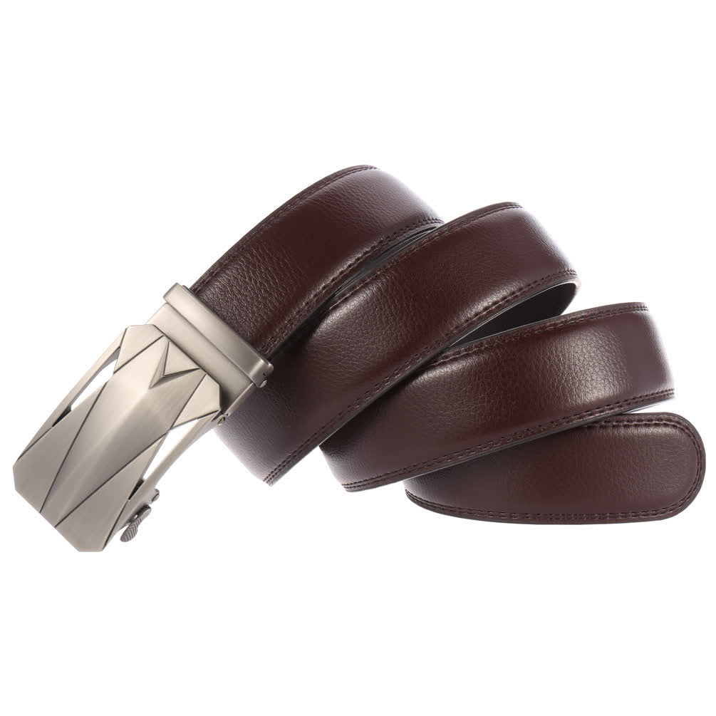 Men's Formal Daily Outdoor Automatic Buckle Leather Belt